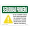 Signmission OSHA Sign, If You Get Chemicals On Your Spanish, 10in X 7in Decal, 10" W, 7" H, Landscape OS-SF-D-710-L-10813 - alternate 1